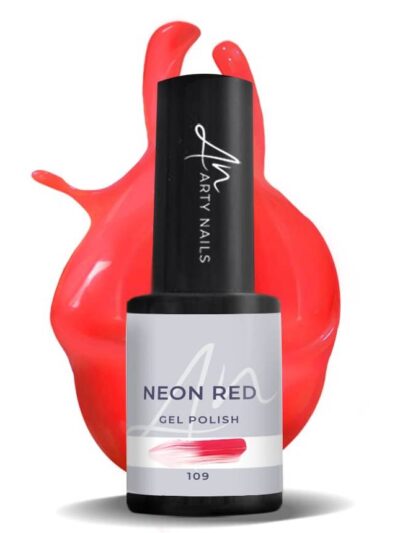 ARTY NAILS NEON RED 109