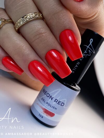 ARTY NAILS NEON RED 109