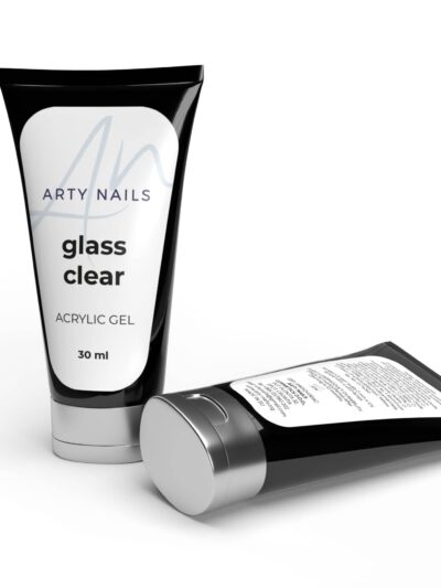 ARTY NAILS GLASS CLEAR ACRYLIC GEL 30 ML