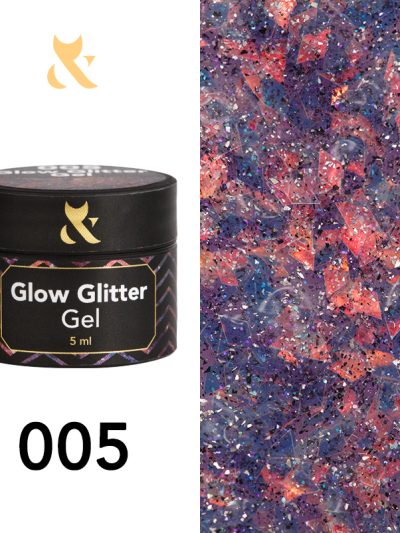 F.O.X Glow Glitter Gel 005, 5 g