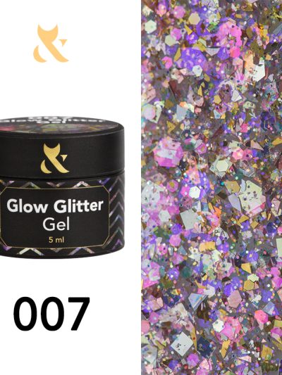 F.O.X Glow Glitter Gel 007, 5 g