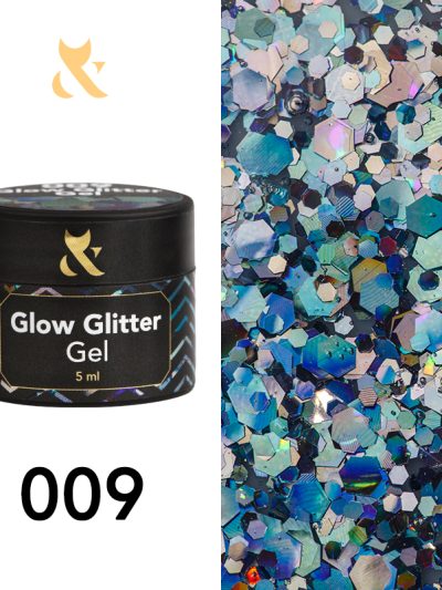 F.O.X Glow Glitter Gel 009, 5 g