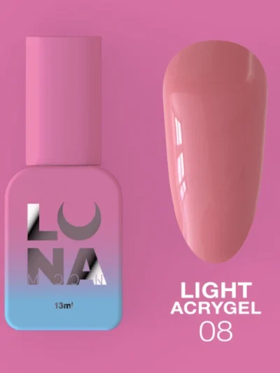 Lunamoon Light Acrygel Nr8, 13 ml